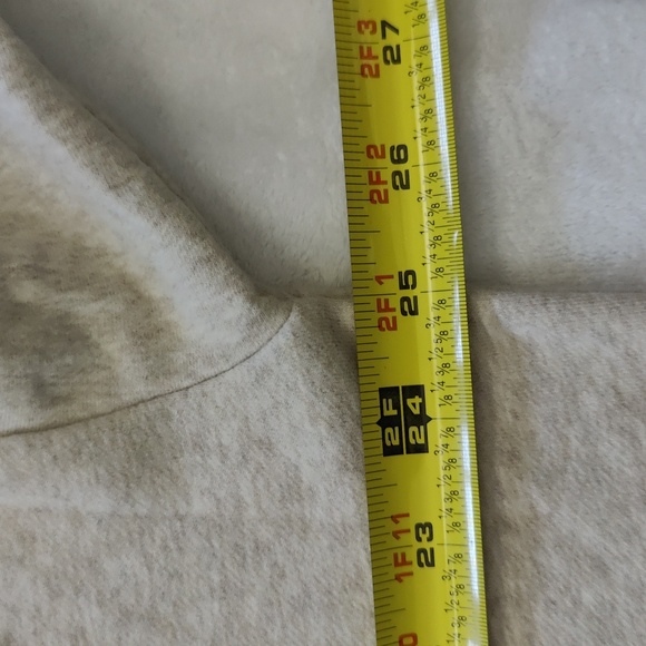 150. VINCE. Half-Zip Cotton Blend Sweatshirt | Color: Light Heather Marzipan - Picture 5 of 9